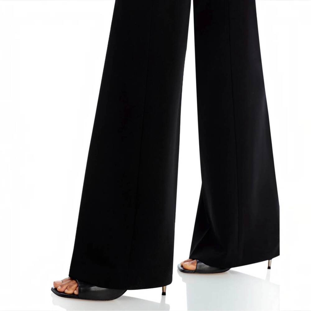 NEW THEORY demitria admiral crepe flared pants in black - Picture 4 of 8